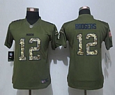 Women Nike Limited Green Bay Packers #12 Rodgers Green Salute To Service Jersey,baseball caps,new era cap wholesale,wholesale hats